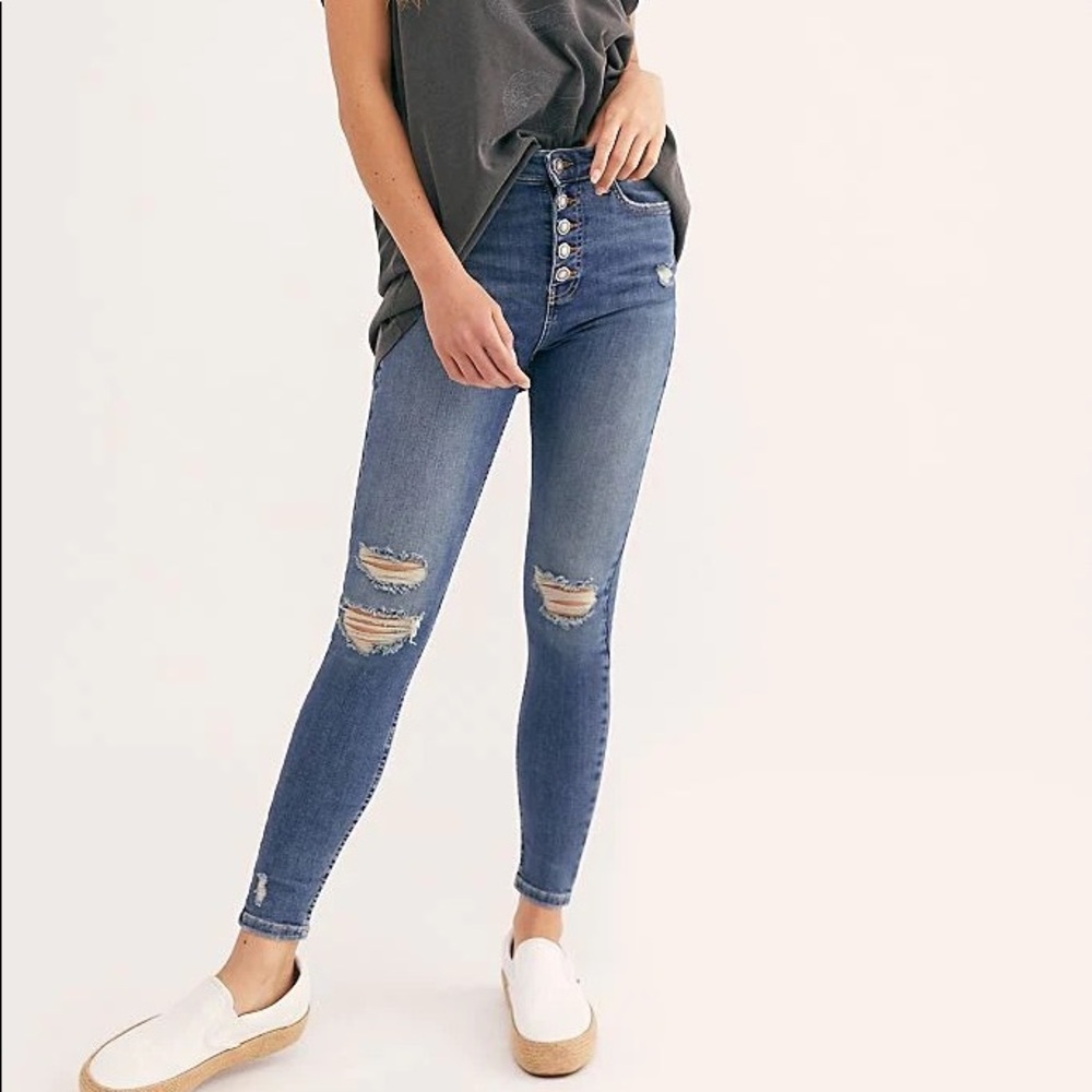 Free People Sabrina Super Skinny Jeans